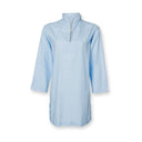 Anna Nightshirt - Sateen Light Blue Fine Striped