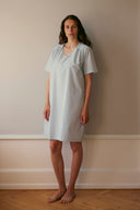 Bolette Nightdress - Vintage Striped Blue