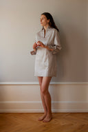 Anna Nightshirt - Sateen Light grey