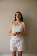 Fiona Camisole Top - Stone Washed White