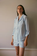 Fiona Shorts - Vintage Striped Blue