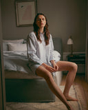 Gertrud Shirt - Grey Striped Seersucker