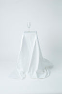 Damask Dug - Piquet Hvid