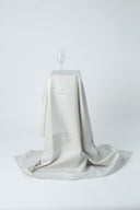 Damask Tablecloth - Piquet White/Grey