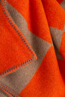 Throw - Square Burnt Orange & Sand