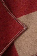 Throw - Square Bordeaux & Sand
