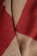 Throw - Square Bordeaux & Sand