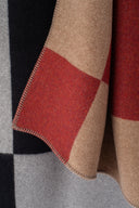 Throw - Square Black & Light Grey
