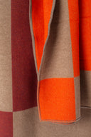 Throw - Square Burnt Orange & Sand