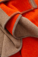 Throw - Square Burnt Orange & Sand