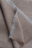 Throw - Herringbone Light Brown