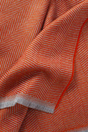 Throw - Herringbone Burnt Orange