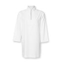 Anna Nightshirt - Sateen White Fine Striped