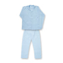 George Pyjamas - Cotton Sateen Light Blue Fine Striped