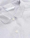 Gertrud Shirt - Grey Striped Seersucker