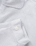 Gertrud Shirt - Grey Striped Seersucker