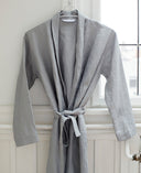 Julia Housecoat - Light Grey Linen