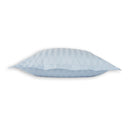 Cotton Sateen Light Blue Wide Striped - Pillowcase