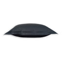 Cotton Sateen Dark Grey Square - Pillowcase