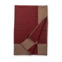 Throw - Square Bordeaux & Sand