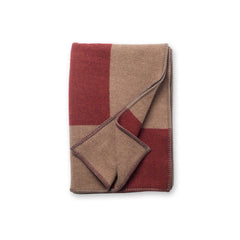 Throw - Square Bordeaux & Sand