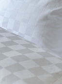 Cotton Sateen White Chess