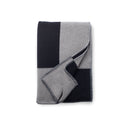 Throw - Square Black & Light Grey