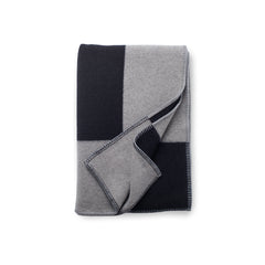 Throw - Square Black & Light Grey