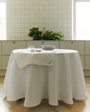 Damask Table Cloth - Piquet White