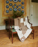 Throw - Square Bordeaux & Sand