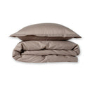 Cotton Sateen Light Grey Pinstriped
