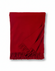 Cashmere Throw - Red/Rust