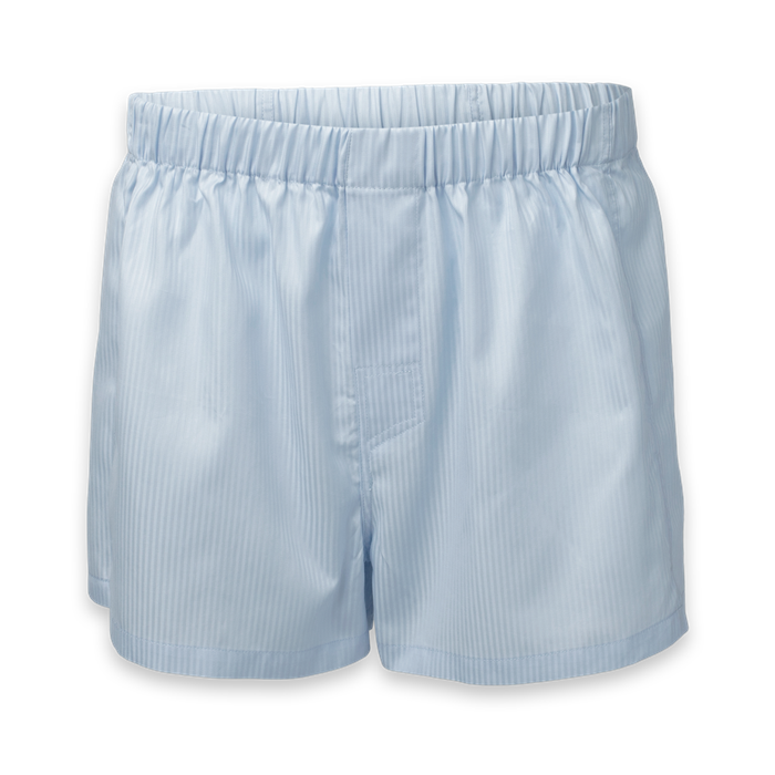 Axel Boxershorts - Sateen - Pinstriped Soft Blue