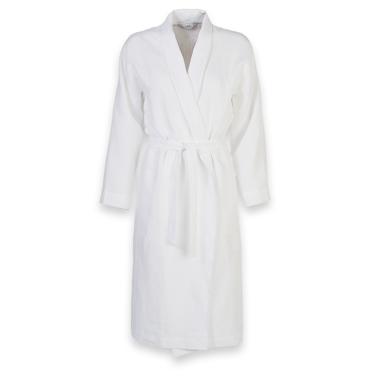 White housecoat | Stone washed italian linen | Geismars