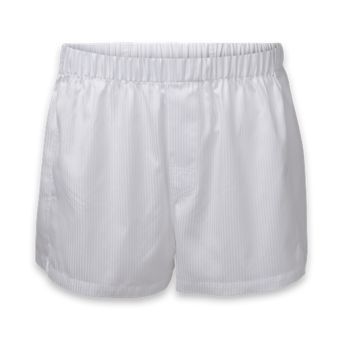 George boxer Shorts – Pinstriped white