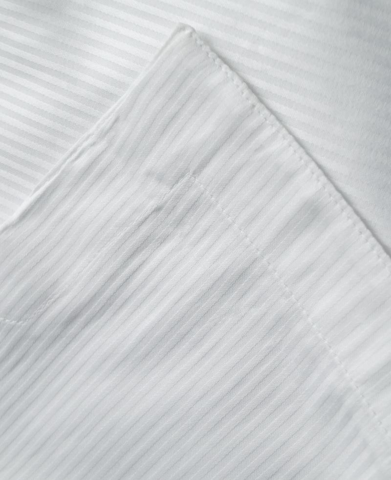 Anna Pajamas - Pinstriped white