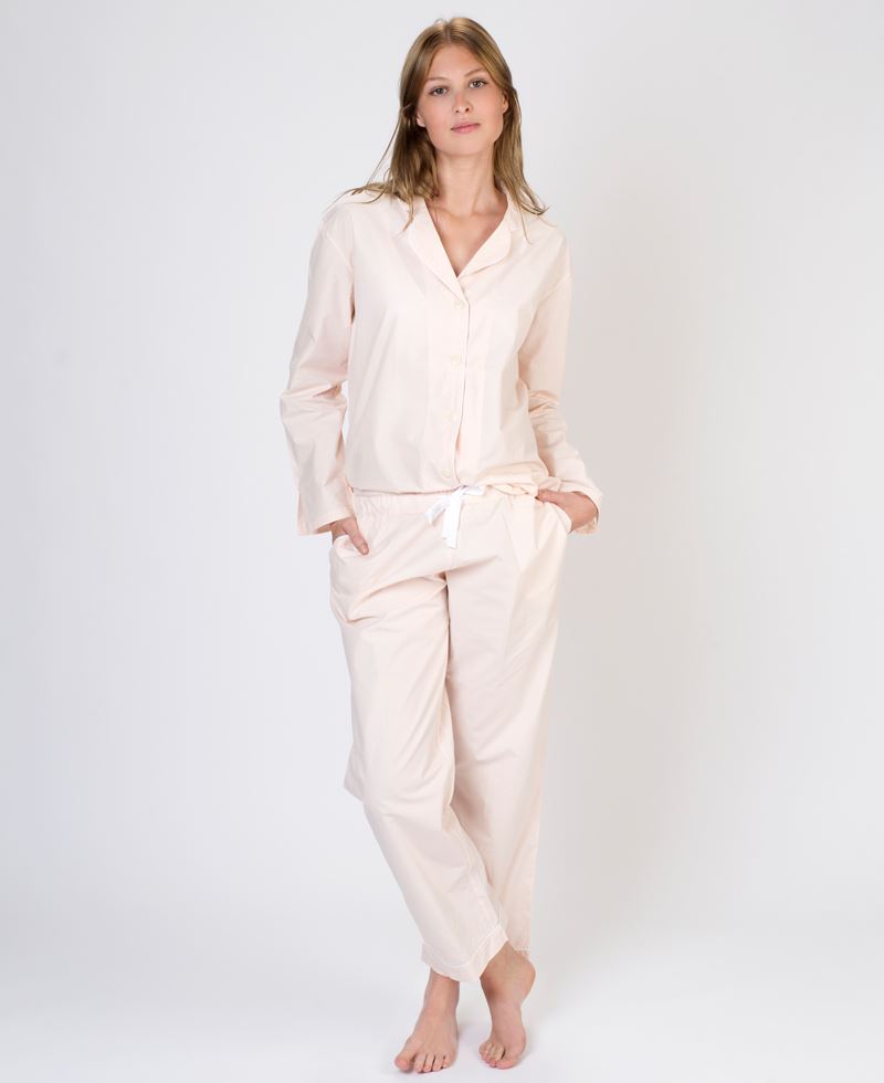 Fiona pajamas Soft Peach | Stone washed cotton | Geismars